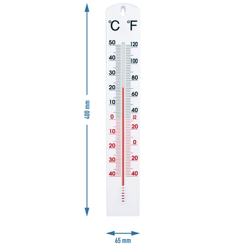 Univerzální bílý teploměr (-40°C do +50°C) 40cm - 2