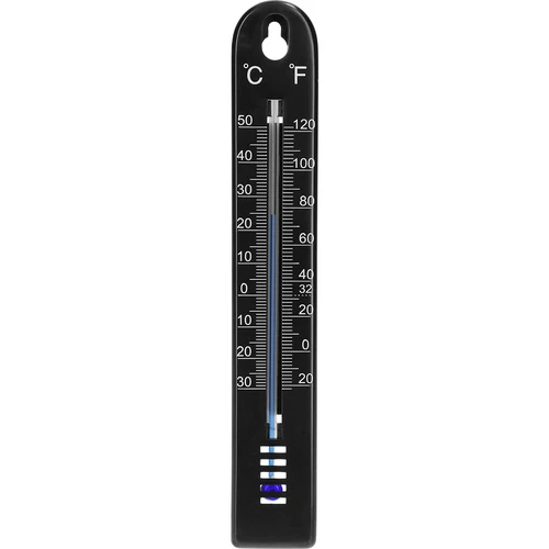 Univerzální teploměr (-30 až +50°C), 17 cm, černý