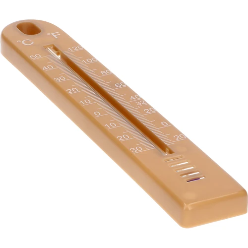 Univerzální teploměr (-30 až +50°C), 17 cm, světle hnědý - 3