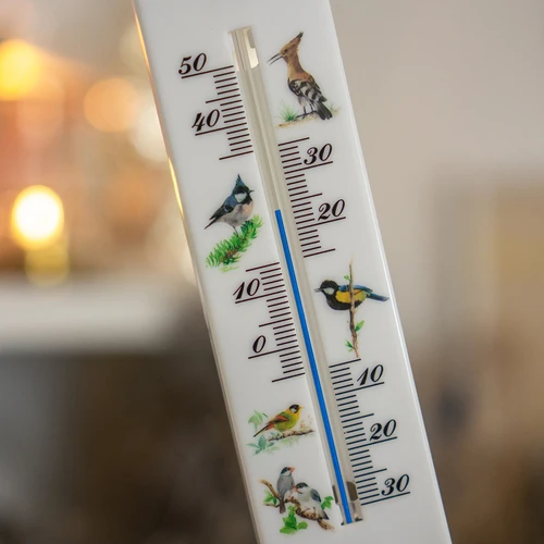 Univerzální teploměr s grafikou - ptáci (-30°C do +50°C) 20cm - 4