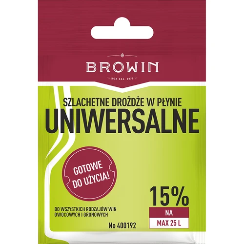 Univerzální vinné kvasnice bez množení, 20 ml