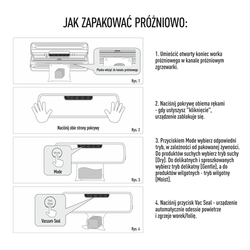 Vakuová svářečka - multifunkční, černá - 9