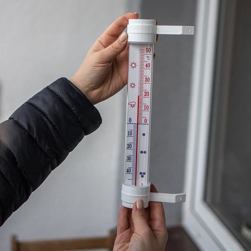 Venkovní teploměr (-50°C do +50°C) 23cm mix, česká výroba - 3