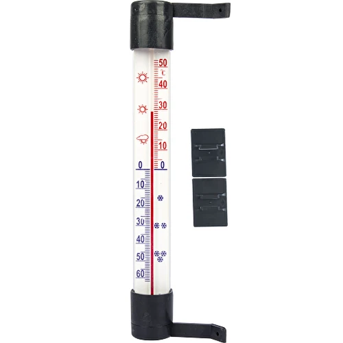 Venkovní teploměr antracitový (-60°C do +50°C) 23cm