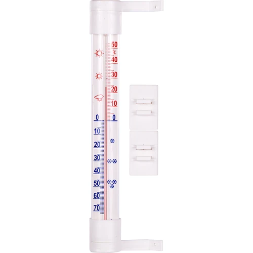 Venkovní teploměr bílý (-60°C do +50°C) 23cm