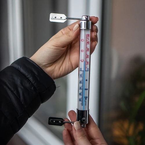 Venkovní teploměr s kovovým rámečkem (-50°C do +50°C) 20cm - 3