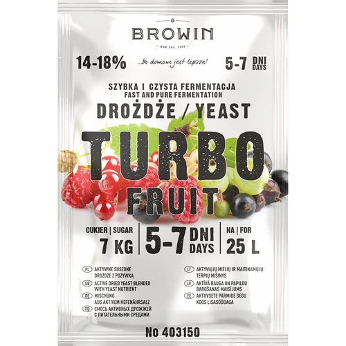Vinařské kvasnice Turbo Fruit 5-7 dní - 2
