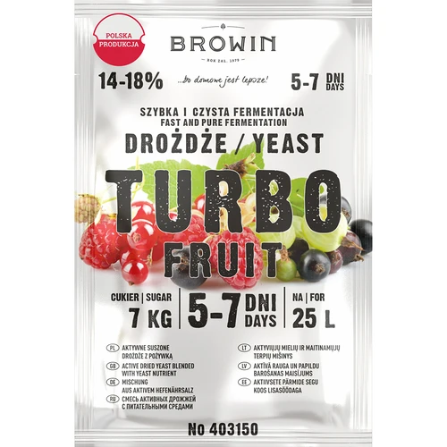 Vinařské kvasnice Turbo Fruit 5-7 dní