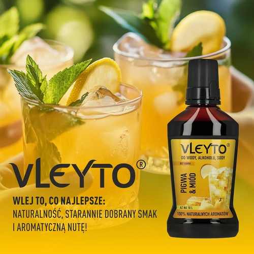 VLEYTO Kdoule & Med – chuťová esence s přírodními aromaty, 250 ml - 6