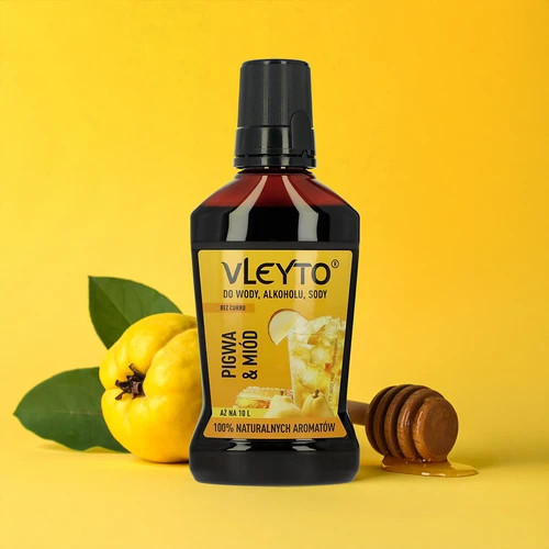 VLEYTO Kdoule & Med – chuťová esence s přírodními aromaty, 250 ml - 4