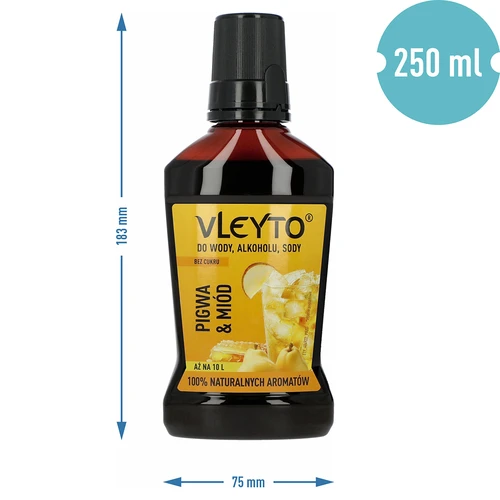 VLEYTO Kdoule & Med – chuťová esence s přírodními aromaty, 250 ml - 5