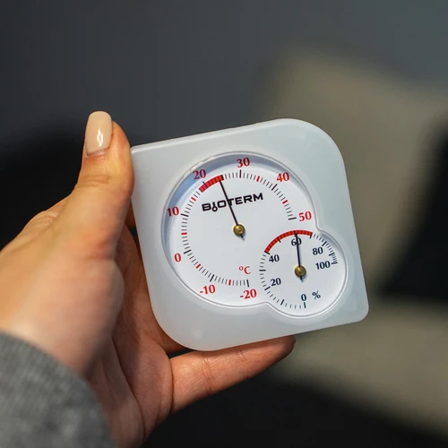 Vnitřní bimetalový teploměr s vlhkoměrem (-20 až +50°C) mix - 10