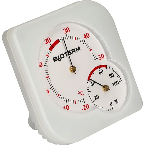 Vnitřní bimetalový teploměr s vlhkoměrem (-20 do +50°C), bílý - 2