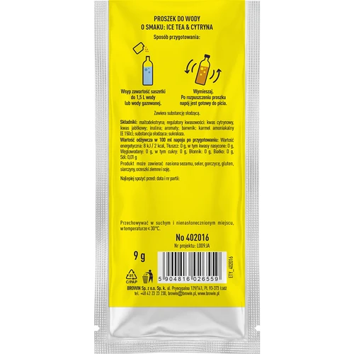 Vsypto Ice Tea Citron – balení 15×9 g - 6