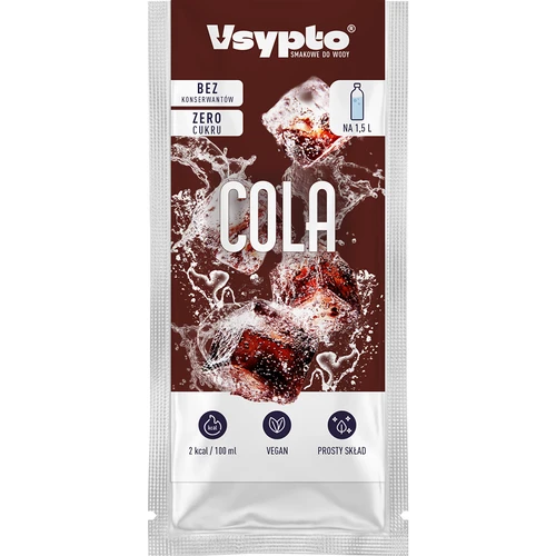 VSYPTO s příchutí coly - ochucovací prášek do vody, 9 g - 2