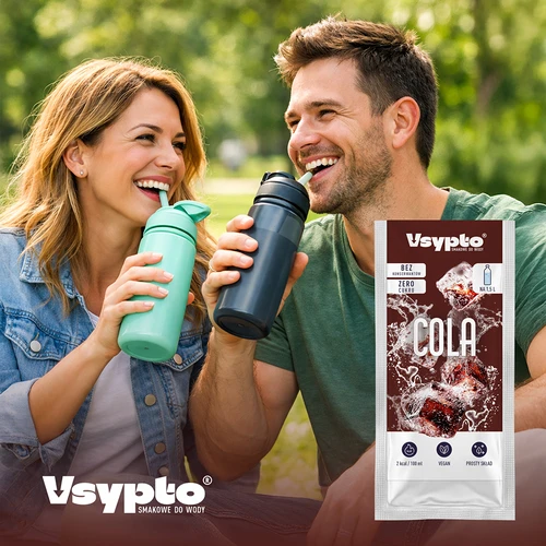 VSYPTO s příchutí coly - ochucovací prášek do vody, 9 g - 7