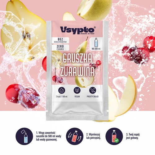 VSYPTO s příchutí Hruška & Brusinka, 3 g - 6