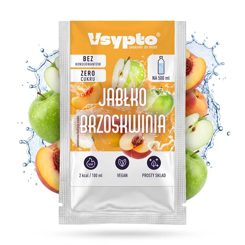 VSYPTO s příchutí jablko a broskev, 3 g