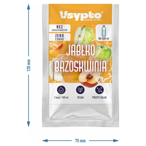 VSYPTO s příchutí jablko a broskev, 3 g - 4