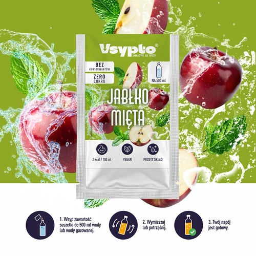 VSYPTO s příchutí Jablko Máta, 3 g - 6