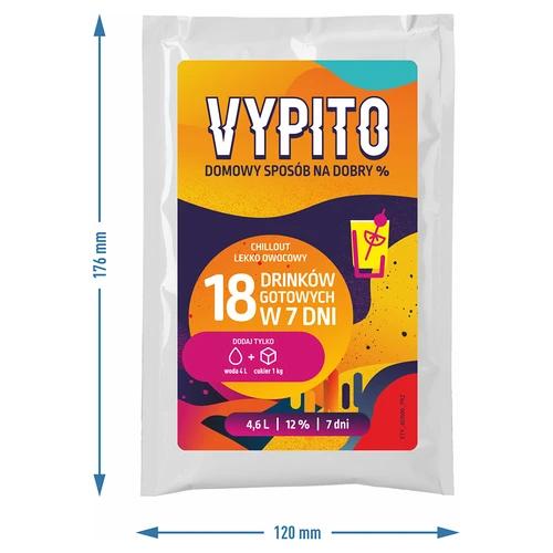 VYPITO 12%, sáček na 18 drinků - Chillout lehce ovocný, 126 g - 4