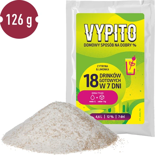 VYPITO 12%, sáček na 18 drinků - Citron & limetka, 126 g - 3
