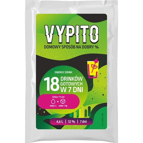 VYPITO 12%, sáček na 18 drinků - Energy drink, 126 g