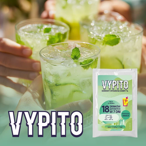 VYPITO 12 %, sáček na 18 drinků – Máta-Limetka, 126 g - 6