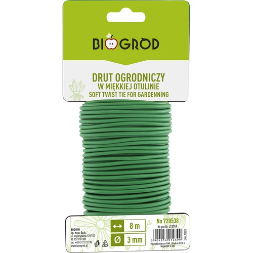 Zahradní drát v měkkém obalu 8m x 3mm