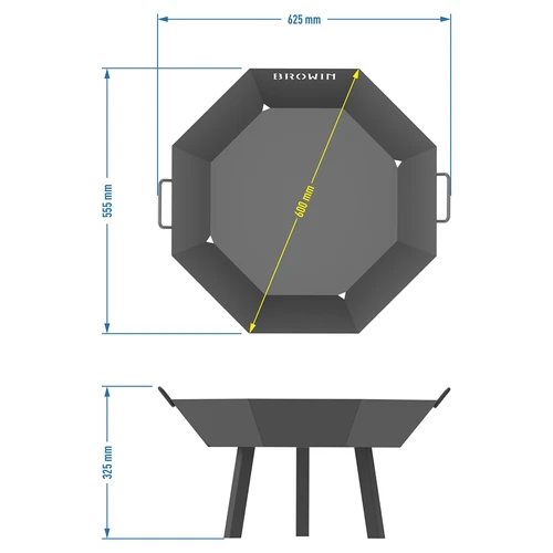 Zahradní ohniště ø 60 cm - loftové - 8