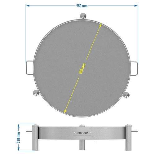 Zahradní ohniště ø 80 cm svařované - 10