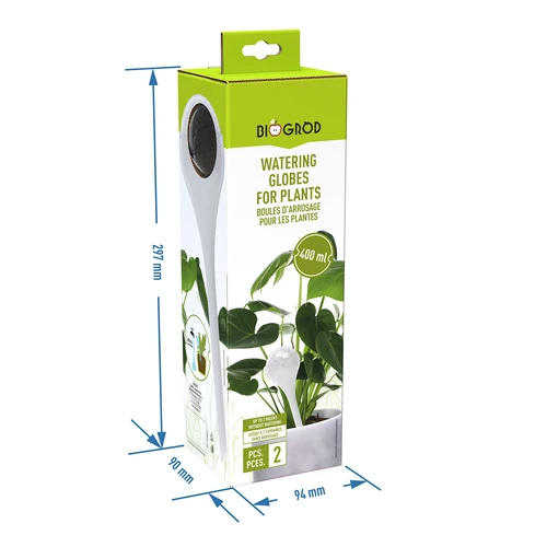 Zavlažovací koule pro rostliny, průhledné, 400 ml, 2 ks - 6
