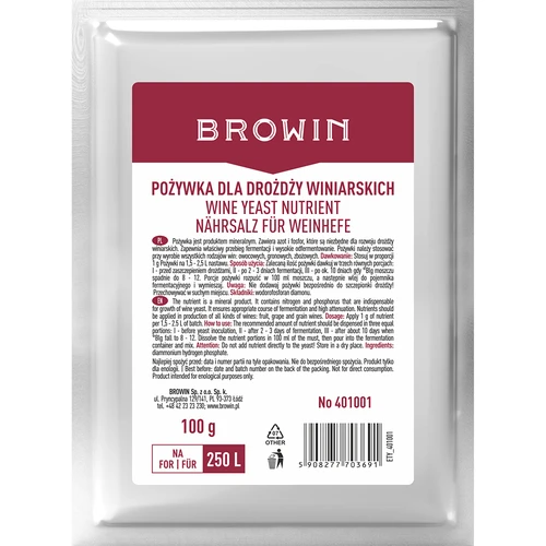 Živná sůl pro vinné kvasinky, 100 g