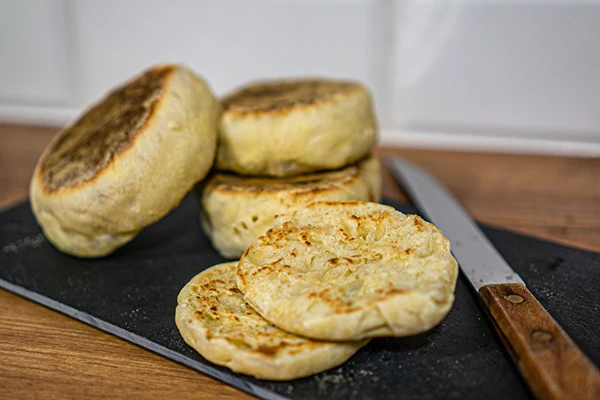 Anglické muffiny z pánve